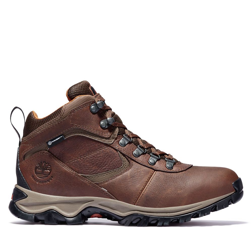 Timberland Mens Hiking Boots Mt. Maddsen Mid Waterproof - Brown - India QB1729634